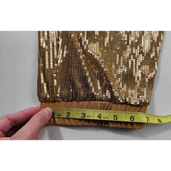 Shavonne Dorsey Gold Wide Leg Pants - Picture 7 of 10